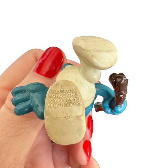 Rare Vintage Tracker Smurf Figure Schleich 1983 - Picture 7 of 7